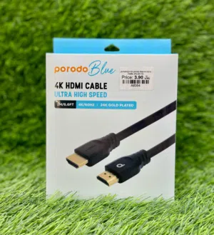 Porodo Blue 4K/60Hz HDMI Cable Ultra HD