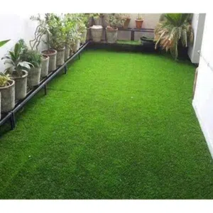 Grass carpet with fixing