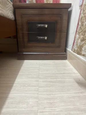 Bed room side table with two drawers