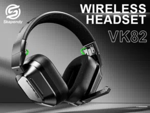 سماعة الألعاب اللاسلكية Skapendy VK82 – أداء احترافي، بطارية 50 ساعة، وتوافق شامل!