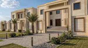 للبيع توين فيلا ملاصقة لجامعة صحار دخل شهري صافي 3300