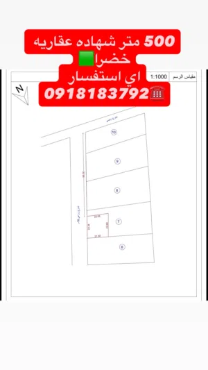 Residential Land for Sale in Benghazi Al-Sayeda A'esha