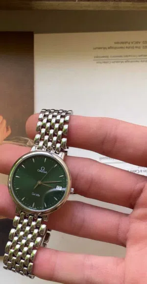 Omega de ville , green dial