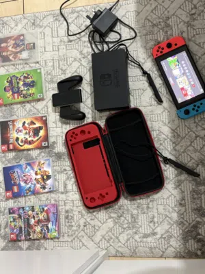 Nitendo switche with game and charger and box