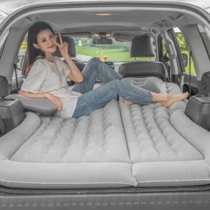 portable car air mattress is designed to turn your vehicle's backseat into a sleeping space