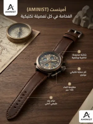 ساعة AMST AM3003 العسكرية – هيبة، متانة، وتصميم تكتيكي فخم!
