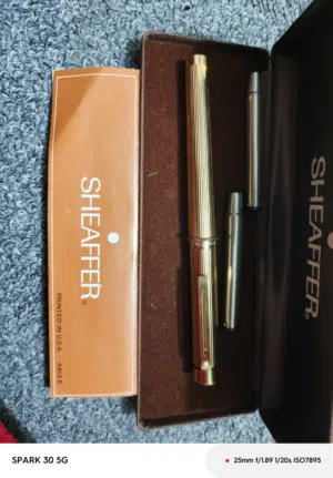 للبيع قلم شيفر (Sheaffer) أصلي بحالة جيدة  ريشة ذهب عيار 14K (585).