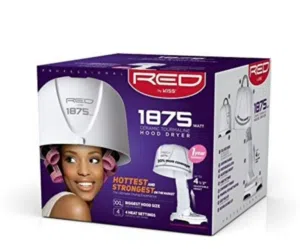 Red by Kiss Pro 1875 Watt Ceramic Tourmaline Hood Dryer 110 plug