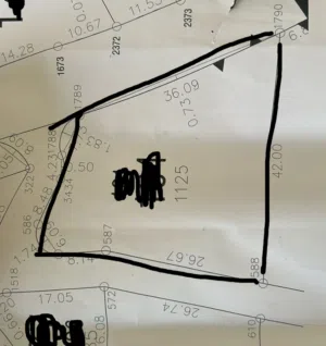 ارض للبيع في صره تبعد عن شارع صره الرئيسي 200 متر