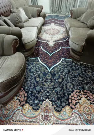 زوليه سجاده كبيره كاشانيه ايرانيه درجه اولى 6×3  ا مجال للشراي