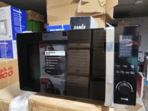 عرض نااار على ميكرويف سونا 45 لتر اسود او سلفر 1400 واط مع جريل