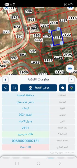 Residential Land for Sale in Amman Marj El Hamam