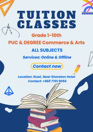 Tuition for all subjects
