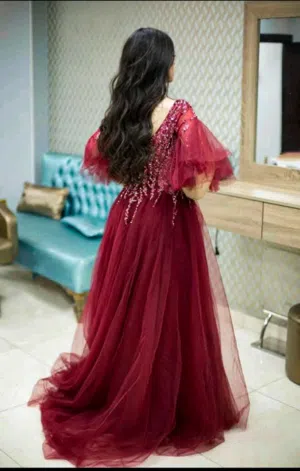 luxurious evening dress . new