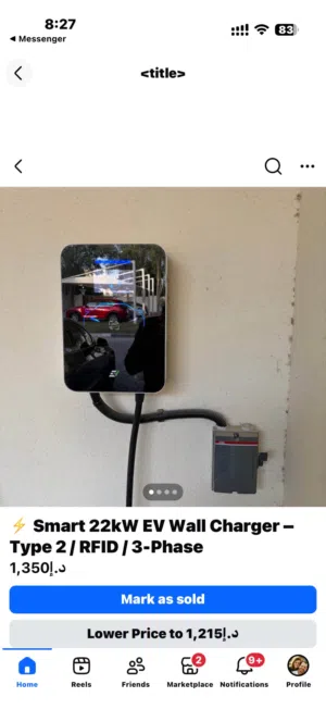 Smart 22kW EV Wall Charger – Type 2 / RFID / 3-Phase