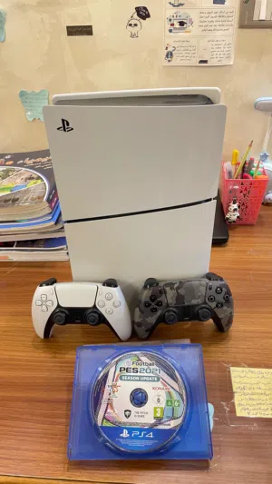 PS5 SLIM disk drive standard شبه جديد نسخه مدخل السيدي ختم شركة ما في خشط صغير عليه اقوى الالعاب ا
