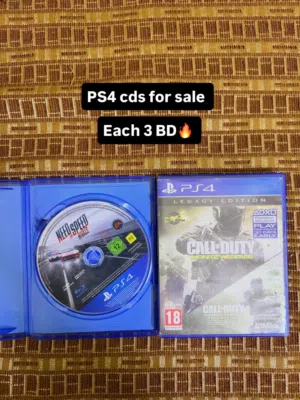 PS4 cds and headset cheap سيديات وسماعة قيمنق