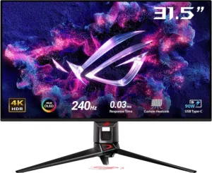 ASUS ROG Swift OLED PG32UCDM gaming monitor ― 31.5-inch 4K QD-OLED panel, 240Hz, 0.03ms