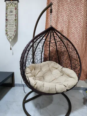 1-seater swing chair , hanging swing chair with cushion