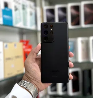 عرض خاص : Samsung S21 ultra 256gb هاتف نظيف كل شي فيه شغال , نظيف بحالة الوكاله مع ضمان