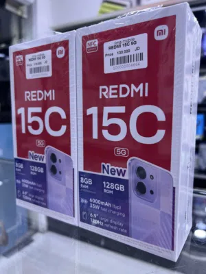 Rebmi 15c (5G) (128/RAM) متوفر جديد كلين داخل ليما موبايل بسعر مميز بكفالة لوكيل الرسمي داخل لفرعين