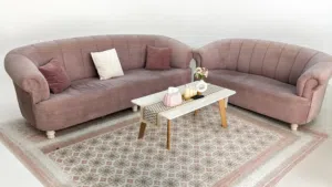 طقم كنب من قطعتين-Modern 2-piece sofa set