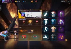 حساب فري فاير لفل 80 فاير تاسع مشحون