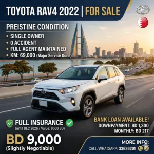 TOYOTA RAV4 2022 single owner,0 accident fully agent maintained