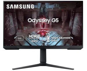 Samsung Odyssey G5 (CG55) 27" Gaming Monitor  2K QHD 165Hz, 1Ms Curv
