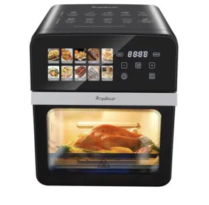 Royalstar Digital Air Fryer Oven 12L 1800W 10-in-1 LCD Touch Control Black
