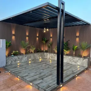 تركيب مظلات وتنسيق حدائق وشلالات والعشب الصناعي