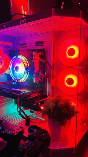 Pc جديد سعر 450 مستخدم فقط اسبوع بيسي للالعاب والدراسه والعمل اداء جميل ومتوافق تفاصيل بالوصف