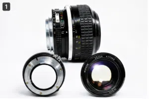 Nikon Nikkor 55mm f/1.2 Manual Focus Vintage Lens