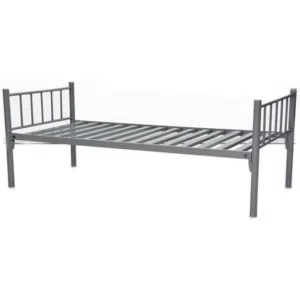 Heavy Duty Single Metal Steel Bed Dimension 90x190 Centimeters with mattress