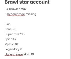 Brawl star account