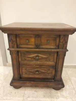 Matching dresser with mirror and bedside cabinet