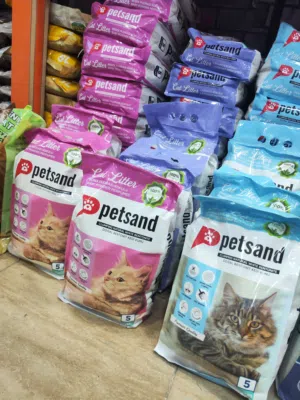 رمل قطط بت ساند 5 ليتر يتوفر كل الروائح