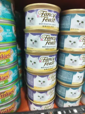 معلبات فانسي  جميع الأطعم متوفرة رطوبة عالية ونكهات فاخرة تناسب الأجواء الحارة دلّل قطك الآن