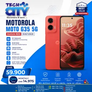 Motorola Moto G35 5G (8GB RAM / 128GB Storage) – Guava Red Brand New