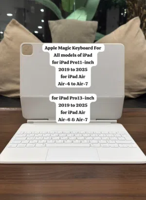 Apple Magic Keyboard for iPad 11-inch / 12.9-inch (Black+White) Arabic & English