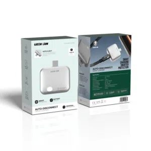 اشحن جهازك بأمان وذكاء! مع شاحن Green Lion Auto-Disconnect، يتوقف الشحن تلقائياً عند اكتمال البطارية