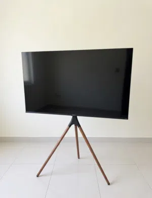 Hisense 55" 4K Smart LED TV with Premium Studio Wooden Tripod Stand