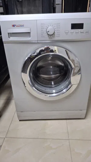 غساله ناشونال الكتريك 8 كيلو 1200 دوره لون سلفر مستعمل بحاله ممتازه