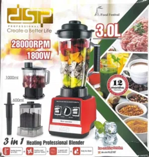 خلاط صناعي DSP حجم كبير 3 لتر 3 في 1 بالشكل العصري