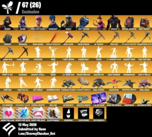 Og acc rare og acc with rare skins and more good price best acc for the price