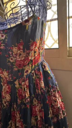 فستان ازرق مورد قصير XL جديد يلبس M