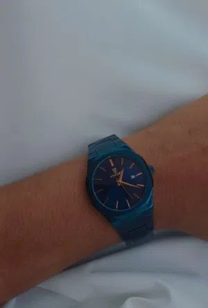 VIGUEY Blue Analog Quartz Watc