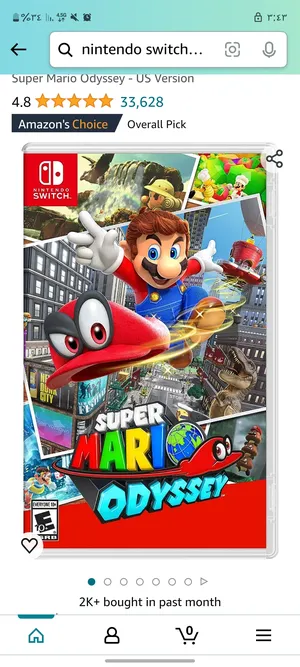 Nintendo switch super mario Odyssey US-Version