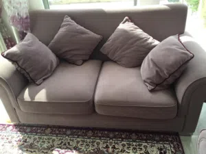 Light Purple 3-Seater Sofa Set (3 Pieces) – Good Condition