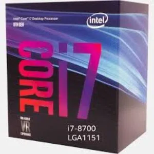 Intel CoreTM i7-8700 Processor  12M Cache, up  to 4.60 GHz معالج جيل i7 جيل ثامن مستعمل وراكب